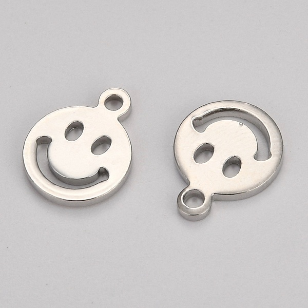 PandaHall Brass Charms, Long-Lasting Plated, Smile Face, Platinum, 10x8x1mm, Hole: 1.2mm Brass Smiling Face
PandaHall Brass Charms, Long-Lasting Plated, Smile Face, Platinum, 10x8x1mm, Hole: 1.2mm Brass Smiling Face