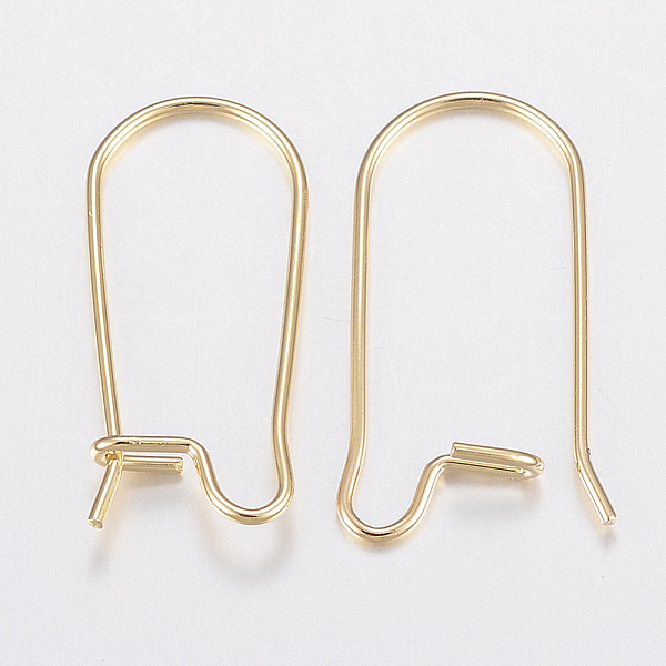 PandaHall 304 Stainless Steel Hoop Earrings Findings Kidney Ear Wires, Real 18k Gold Plated, 20x9x0.8mm 304 Stainless Steel
PandaHall 304 Stainless Steel Hoop Earrings Findings Kidney Ear Wires, Real 18k Gold Plated, 20x9x0.8mm 304 Stainless Steel