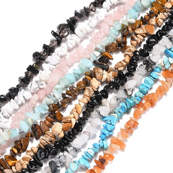 PandaHall Chip Gemstone Beads Strands Mix, Assorted Colors, about 32~32.5 inch long, beads:5~8mm, hole: 1mm Mixed Stone Chip
PandaHall Chip Gemstone Beads Strands Mix, Assorted Colors, about 32~32.5 inch long, beads:5~8mm, hole: 1mm Mixed Stone Chip
