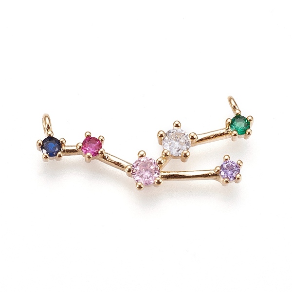 PandaHall Brass Micro Pave Cubic Zirconia Pendants, Twelve Constellations, Golden, Taurus, 11x26.5x3mm, Hole: 1.5mm Brass+Cubic Zirconia...
PandaHall Brass Micro Pave Cubic Zirconia Pendants, Twelve Constellations, Golden, Taurus, 11x26.5x3mm, Hole: 1.5mm Brass+Cubic Zirconia...