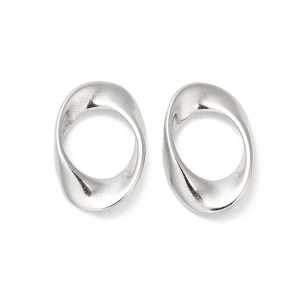 PandaHall 304 Stainless Steel Linking Rings, Twisted Oval, Stainless Steel Color, 20.5x13.5x3mm, Inner Diameter: 11x10.5mm 304 Stainless...
PandaHall 304 Stainless Steel Linking Rings, Twisted Oval, Stainless Steel Color, 20.5x13.5x3mm, Inner Diameter: 11x10.5mm 304 Stainless...
