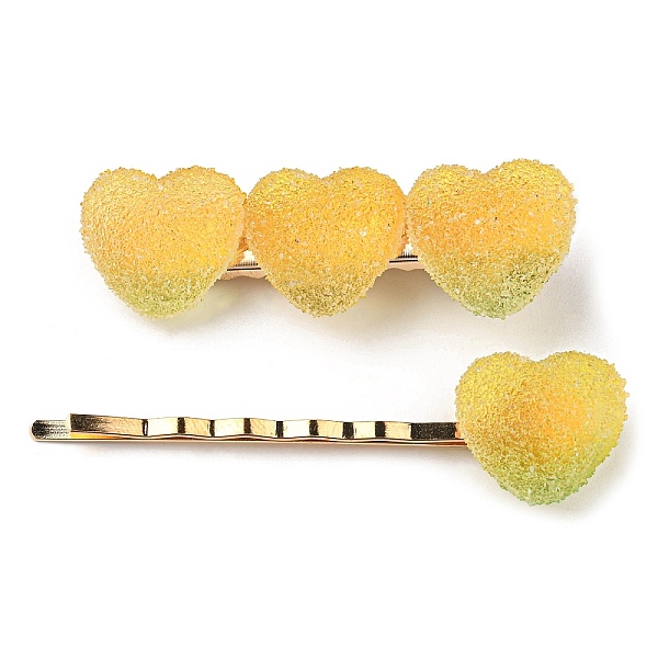 PandaHall Gradient Heart Resin & Iron Clips Sets, Alligator Hair Clips & Hair Bobby Pins, Hair Accessories for Girls Women, Gold...
PandaHall Gradient Heart Resin & Iron Clips Sets, Alligator Hair Clips & Hair Bobby Pins, Hair Accessories for Girls Women, Gold...