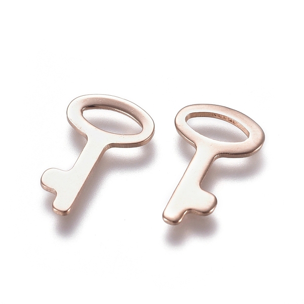 PandaHall 201 Stainless Steel Charms, Key, Rose Gold, 14x9x0.8mm, Hole: 2.5x6mm 201 Stainless Steel Key
PandaHall 201 Stainless Steel Charms, Key, Rose Gold, 14x9x0.8mm, Hole: 2.5x6mm 201 Stainless Steel Key