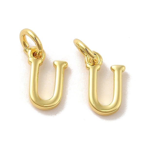 PandaHall Brass Pendants, with Jump Ring, Letter U, 10.5x6x1.5mm, Ring: 5x1mm, inner diameter: 3mm Brass Letter U
PandaHall Brass Pendants, with Jump Ring, Letter U, 10.5x6x1.5mm, Ring: 5x1mm, inner diameter: 3mm Brass Letter U