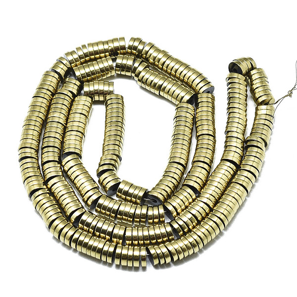 PandaHall Electroplate Non-magnetic Synthetic Hematite Beads Strands, Heishi Beads, Flat Round/Disc, Real 18K Gold Plated, 4.5x1mm, Hole...
PandaHall Electroplate Non-magnetic Synthetic Hematite Beads Strands, Heishi Beads, Flat Round/Disc, Real 18K Gold Plated, 4.5x1mm, Hole...