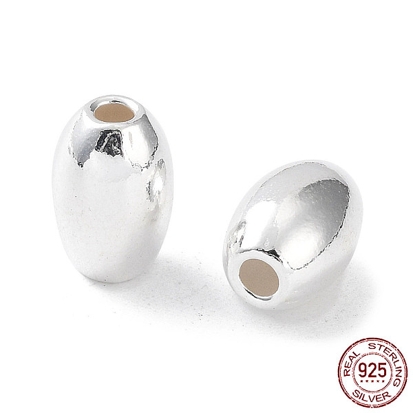 PandaHall 925 Sterling Silver Bead, Rice, Silver, 9x6mm, Hole: 2~2.5mm Sterling Silver Rice
PandaHall 925 Sterling Silver Bead, Rice, Silver, 9x6mm, Hole: 2~2.5mm Sterling Silver Rice