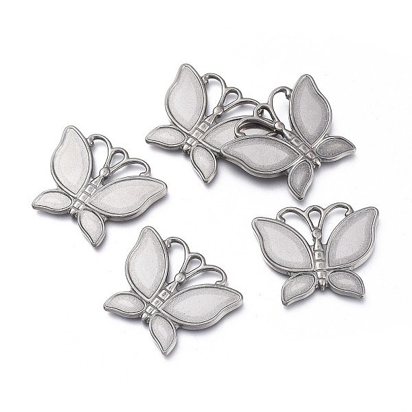 PandaHall 304 Stainless Steel Pendant Enamel Settings, Butterfly, Stainless Steel Color, 25.8x31.3x2.4mm, Hole: 5x2.8mm 304 Stainless Steel...
PandaHall 304 Stainless Steel Pendant Enamel Settings, Butterfly, Stainless Steel Color, 25.8x31.3x2.4mm, Hole: 5x2.8mm 304 Stainless Steel...