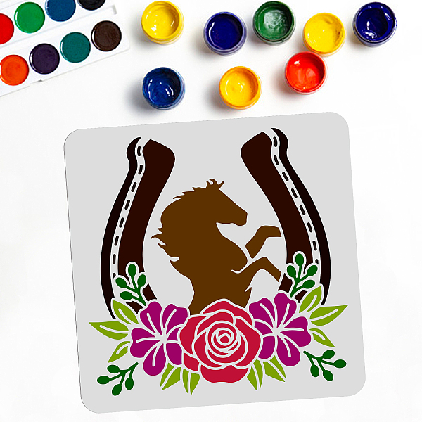 PandaHall PET Hollow Out Drawing Painting Stencils, for DIY Scrapbook, Photo Album, Horse Pattern, 300x300mm Plastic Horse
PandaHall PET Hollow Out Drawing Painting Stencils, for DIY Scrapbook, Photo Album, Horse Pattern, 300x300mm Plastic Horse