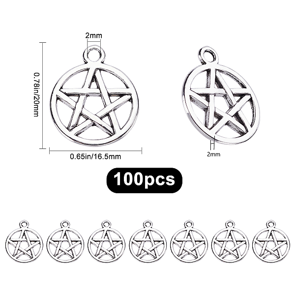 PandaHall SUNNYCLUE 100Pcs Pentacle Star Charms Alloy Pendants Pentacle Star Charms Pendant Lucky Charms Jewelry Making Accessory for DIY...
PandaHall SUNNYCLUE 100Pcs Pentacle Star Charms Alloy Pendants Pentacle Star Charms Pendant Lucky Charms Jewelry Making Accessory for DIY...