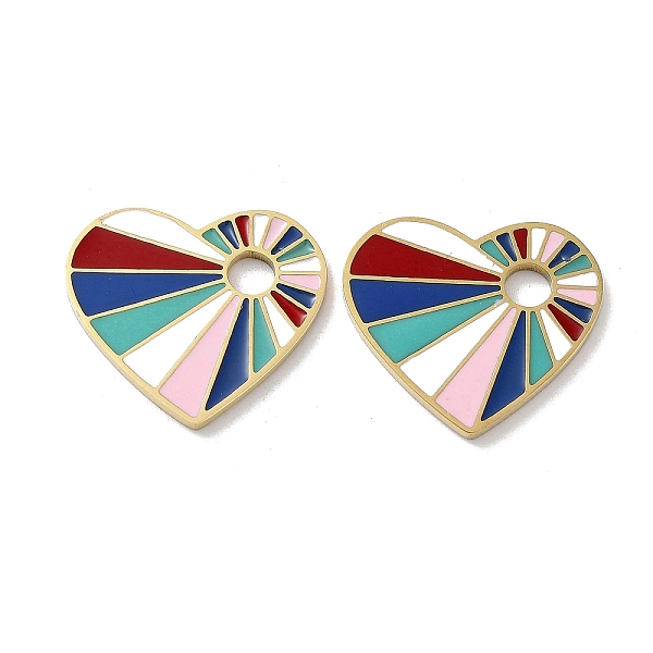 PandaHall Ion Plating(IP) 304 Stainless Steel Enamel Pendants, Heart Charm, Golden, 18x20x1.5mm, Hole: 3.5mm Stainless Steel+Enamel Heart..., Red
PandaHall Ion Plating(IP) 304 Stainless Steel Enamel Pendants, Heart Charm, Golden, 18x20x1.5mm, Hole: 3.5mm Stainless Steel+Enamel Heart..., Red