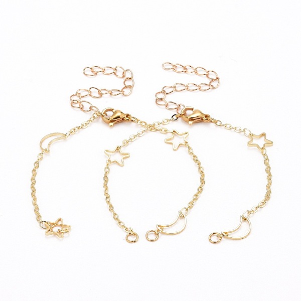 PandaHall Star & Moon Bracelet Makings, with Brass Curb Chains, 304 Stainless Steel Lobster Claw Clasps & Jump Rings, Golden, 5-7/8 inch...
PandaHall Star & Moon Bracelet Makings, with Brass Curb Chains, 304 Stainless Steel Lobster Claw Clasps & Jump Rings, Golden, 5-7/8 inch...