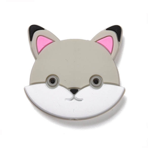 PandaHall Silicone Focal Beads, Cat, Dark Gray, 30x31x9mm, Hole: 2.5mm Silicone Cat Shape
PandaHall Silicone Focal Beads, Cat, Dark Gray, 30x31x9mm, Hole: 2.5mm Silicone Cat Shape