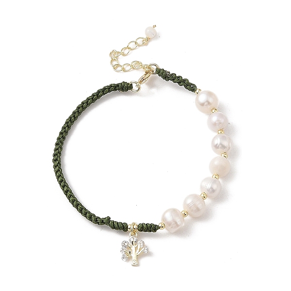 PandaHall Natural Pearl Bead Bracelets, Tree Brass Crystal Rhinestone Charm Bracelets for Women, Real 14K Gold Plated, 6-7/8 inch(17.4cm)..., Clear
PandaHall Natural Pearl Bead Bracelets, Tree Brass Crystal Rhinestone Charm Bracelets for Women, Real 14K Gold Plated, 6-7/8 inch(17.4cm)..., Clear