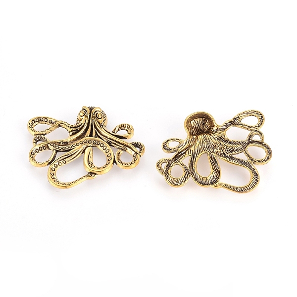 PandaHall Tibetan Style Alloy Octopus Cabochons, Lead Free & Cadmium Free, Antique Golden, 36x43x6mm Alloy Fish
PandaHall Tibetan Style Alloy Octopus Cabochons, Lead Free & Cadmium Free, Antique Golden, 36x43x6mm Alloy Fish