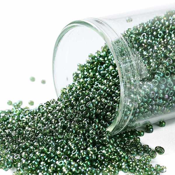 PandaHall TOHO Round Seed Beads, Japanese Seed Beads, (322) Gold Luster Emerald, 15/0, 1.5mm, Hole: 0.7mm, about 3000pcs/bottle, 10g/bottle..., Green
PandaHall TOHO Round Seed Beads, Japanese Seed Beads, (322) Gold Luster Emerald, 15/0, 1.5mm, Hole: 0.7mm, about 3000pcs/bottle, 10g/bottle..., Green