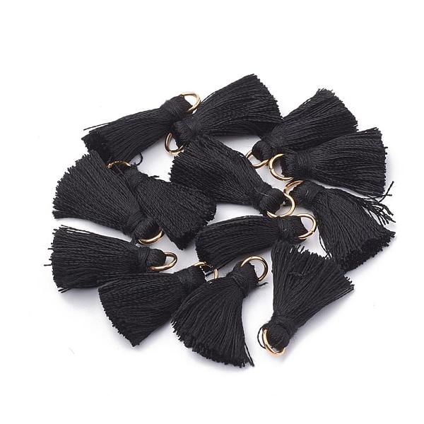 PandaHall Nylon Thread Tassel Pendant Decorations, with Golden Iron Jump Rings, Random Color Binding Threads, Black, 19~30x9~11mm Nylon...
PandaHall Nylon Thread Tassel Pendant Decorations, with Golden Iron Jump Rings, Random Color Binding Threads, Black, 19~30x9~11mm Nylon...