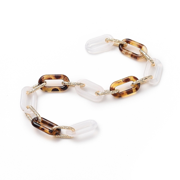 PandaHall Handmade Acrylic Cable Chains, with Aluminum Links, Leopard Print Design, Textured, for Jewelry Making, Oval, Light Gold..., White
PandaHall Handmade Acrylic Cable Chains, with Aluminum Links, Leopard Print Design, Textured, for Jewelry Making, Oval, Light Gold..., White