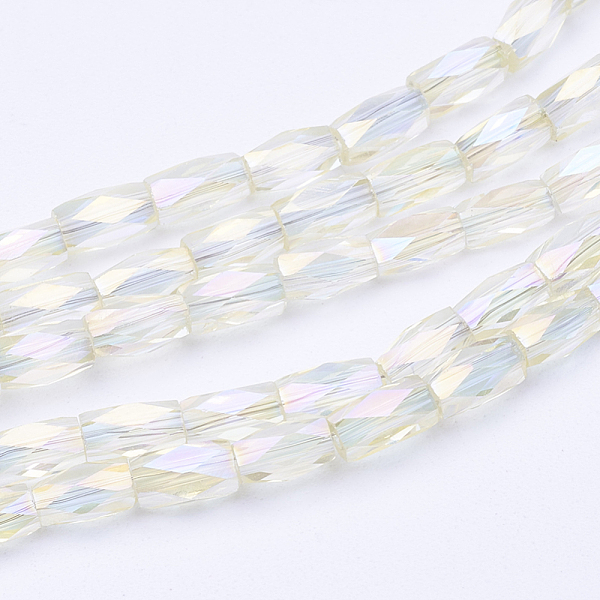 PandaHall Electroplate Transparent Glass Beads Strands, Full Rainbow Plated, Faceted, Column, Moccasin, 5x3mm, Hole: 0.5mm, about..., Orange
PandaHall Electroplate Transparent Glass Beads Strands, Full Rainbow Plated, Faceted, Column, Moccasin, 5x3mm, Hole: 0.5mm, about..., Orange