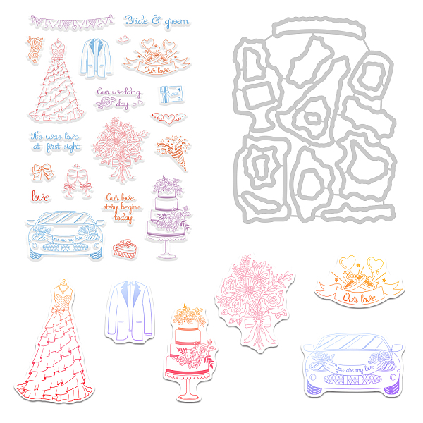 PandaHall GLOBLELAND PVC Plastic Stamps, for DIY Scrapbooking, Photo Album Decorative, Cards Making, Stamp Sheets, Wedding Themed Pattern...
PandaHall GLOBLELAND PVC Plastic Stamps, for DIY Scrapbooking, Photo Album Decorative, Cards Making, Stamp Sheets, Wedding Themed Pattern...