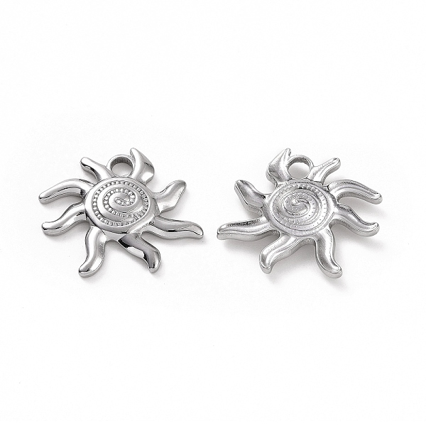 PandaHall 304 Stainless Steel Pendants, Sun Charm, Stainless Steel Color, 19x20x2.5mm, Hole: 3mm 304 Stainless Steel Sun
PandaHall 304 Stainless Steel Pendants, Sun Charm, Stainless Steel Color, 19x20x2.5mm, Hole: 3mm 304 Stainless Steel Sun