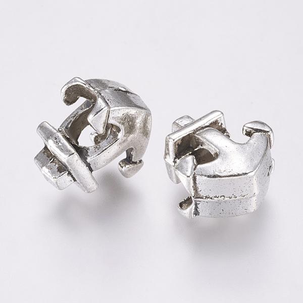 PandaHall Alloy European Beads, Large Hole Anchor Beads, Antique Silver, 13x12x7mm, Hole: 4mm Alloy Anchor & Helm
PandaHall Alloy European Beads, Large Hole Anchor Beads, Antique Silver, 13x12x7mm, Hole: 4mm Alloy Anchor & Helm