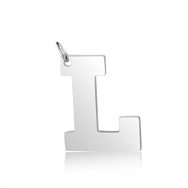 PandaHall 201 Stainless Steel Pendants, Letter, Stainless Steel Color, Letter.L, 30x23.5x1.5mm, Hole: 4.5mm 201 Stainless Steel Letter L
PandaHall 201 Stainless Steel Pendants, Letter, Stainless Steel Color, Letter.L, 30x23.5x1.5mm, Hole: 4.5mm 201 Stainless Steel Letter L