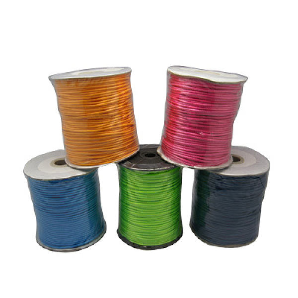 PandaHall Korean Wax Polyester Cord, Mixed Color, 2mm, about 90yards/roll Waxed Polyester Cord Round Multicolor
PandaHall Korean Wax Polyester Cord, Mixed Color, 2mm, about 90yards/roll Waxed Polyester Cord Round Multicolor