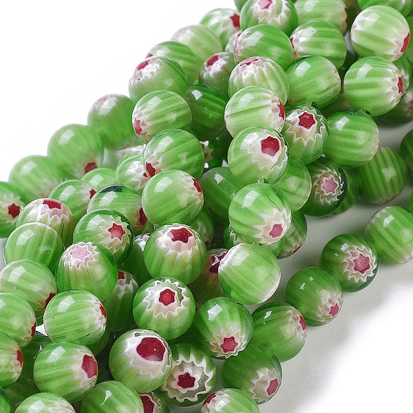 PandaHall Round Millefiori Glass Beads Strands, Lime, 7.6~8mm, Hole: 1mm, about 48pcs/strand, 14.9 inch Millefiori Lampwork Round Green
PandaHall Round Millefiori Glass Beads Strands, Lime, 7.6~8mm, Hole: 1mm, about 48pcs/strand, 14.9 inch Millefiori Lampwork Round Green