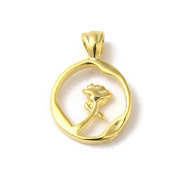 PandaHall Brass Pendants, Ring with Rose Charms, Real 24K Gold Plated, 16.5x12.5x2mm, Hole: 2.5x4mm Brass Ring
PandaHall Brass Pendants, Ring with Rose Charms, Real 24K Gold Plated, 16.5x12.5x2mm, Hole: 2.5x4mm Brass Ring