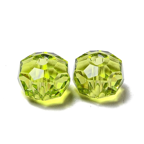 PandaHall Transparent Glass Beads, Faceted, Rondelle, Olivine, 8x5mm, Hole: 1.2mm Glass Rondelle Green
PandaHall Transparent Glass Beads, Faceted, Rondelle, Olivine, 8x5mm, Hole: 1.2mm Glass Rondelle Green