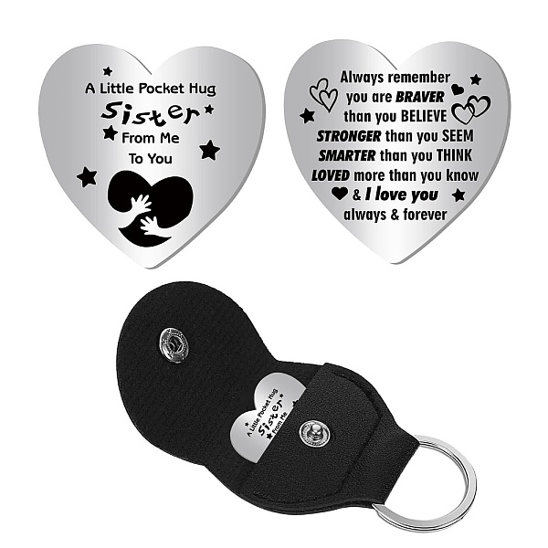 PandaHall CREATCABIN 201 Stainless Steel Commemorative Decision Maker Coin, Pocket Hug Coin, Inspirational Quote Coin, Heart, with PU...
PandaHall CREATCABIN 201 Stainless Steel Commemorative Decision Maker Coin, Pocket Hug Coin, Inspirational Quote Coin, Heart, with PU...