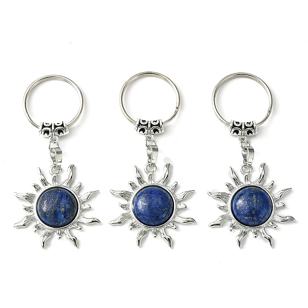 PandaHall Natural Lapis Lazuli & Brass Sun Pendant Keychain, with Platinum Tone Brass Findings, for Bag Jewelry Gift Decoration, 7.5cm Lapis...
PandaHall Natural Lapis Lazuli & Brass Sun Pendant Keychain, with Platinum Tone Brass Findings, for Bag Jewelry Gift Decoration, 7.5cm Lapis...