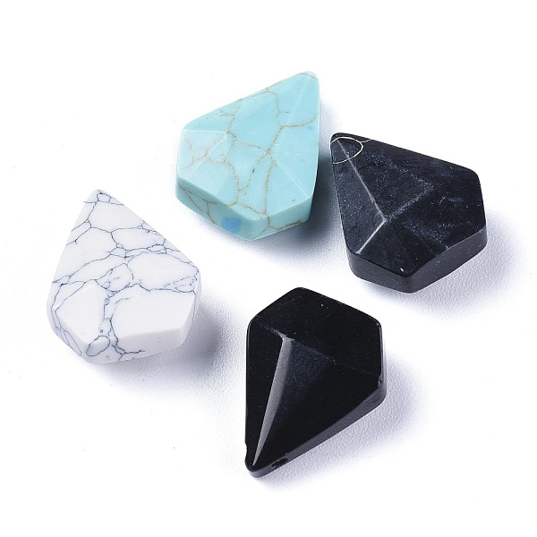 PandaHall Natural & Synthetic Mixed Gemstone Pendants, Faceted, Diamond, 21x17x8.5mm, Hole: 1.2mm Mixed Stone Diamond
PandaHall Natural & Synthetic Mixed Gemstone Pendants, Faceted, Diamond, 21x17x8.5mm, Hole: 1.2mm Mixed Stone Diamond