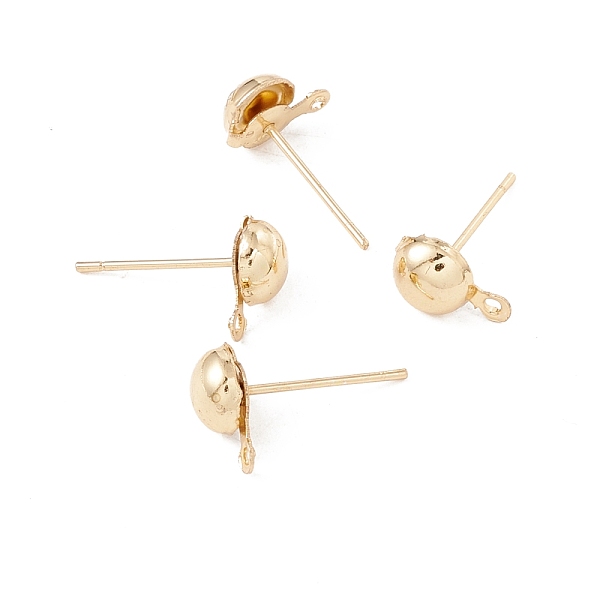 PandaHall 304 Stainless Steel Stud Earring Findings, with Horizontal Loop, Half Round, Golden, 9x6mm, Hole: 1mm, Pin: 0.7mm 304 Stainless...
PandaHall 304 Stainless Steel Stud Earring Findings, with Horizontal Loop, Half Round, Golden, 9x6mm, Hole: 1mm, Pin: 0.7mm 304 Stainless...