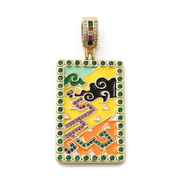 PandaHall Brass Micro Pave Cubic Zirconia Pendants with Enamel, Rectangle, Colorful, 42x25x3mm, Hole: 9x6mm Brass+Cubic Zirconia+Enamel...
PandaHall Brass Micro Pave Cubic Zirconia Pendants with Enamel, Rectangle, Colorful, 42x25x3mm, Hole: 9x6mm Brass+Cubic Zirconia+Enamel...