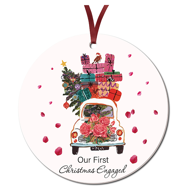 PandaHall CRASPIRE 1Pc Acrylic Memorial Flat Round Big Pendants Decorations, with 40CM Double Face Satin Ribbon, Christmas Theme, Car...
PandaHall CRASPIRE 1Pc Acrylic Memorial Flat Round Big Pendants Decorations, with 40CM Double Face Satin Ribbon, Christmas Theme, Car...