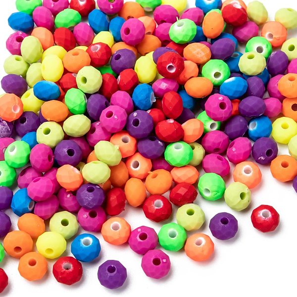 PandaHall Fluorescent Acrylic Beads, Rubberized, Rondelle, Mixed Color, 8x6mm, Hole: 2mm, about 2400pcs/500g Acrylic Rondelle Multicolor
PandaHall Fluorescent Acrylic Beads, Rubberized, Rondelle, Mixed Color, 8x6mm, Hole: 2mm, about 2400pcs/500g Acrylic Rondelle Multicolor