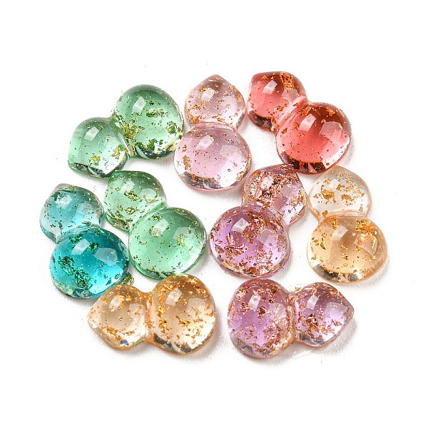 PandaHall Transparent Resin Cabochons, with Gold Foil, Gourd, Mixed Color, 12x7.5x4mm Resin Others Multicolor
PandaHall Transparent Resin Cabochons, with Gold Foil, Gourd, Mixed Color, 12x7.5x4mm Resin Others Multicolor