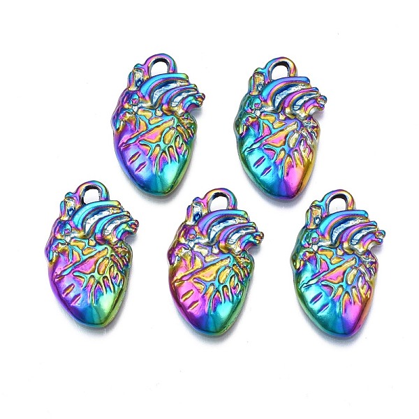 PandaHall Rack Plating Rainbow Color Alloy Pendants, Cadmium Free & Nickel Free & Lead Free, Heart, 25x15.5x4mm, Hole: 2mm Alloy Heart
PandaHall Rack Plating Rainbow Color Alloy Pendants, Cadmium Free & Nickel Free & Lead Free, Heart, 25x15.5x4mm, Hole: 2mm Alloy Heart