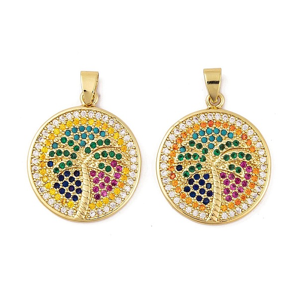 PandaHall Brass Micro Pave Cubic Zirconia Pendants, Real 18K Gold Plated Coconut Tree Charms, Colorful, 29x25x4mm, Hole: 6.5x3.5mm...
PandaHall Brass Micro Pave Cubic Zirconia Pendants, Real 18K Gold Plated Coconut Tree Charms, Colorful, 29x25x4mm, Hole: 6.5x3.5mm...