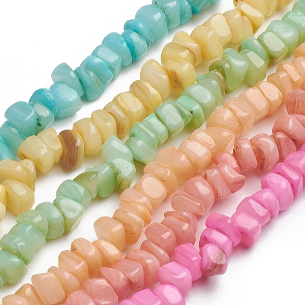 PandaHall Shell Beads Strands, for Jewelry Making, DIY Crafts, Dyed, Nuggets Chips, Mixed Color, 6.2x6.2x1.3mm, Hole: 0.8mm, about..., Multicolor
PandaHall Shell Beads Strands, for Jewelry Making, DIY Crafts, Dyed, Nuggets Chips, Mixed Color, 6.2x6.2x1.3mm, Hole: 0.8mm, about..., Multicolor