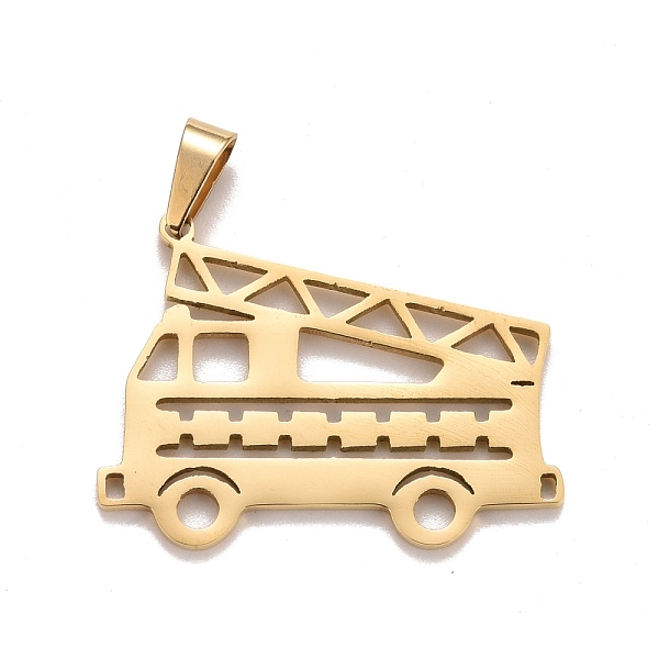 PandaHall Vacuum Plating 304 Stainless Steel Pendants, Fire Fighting Truck, Golden, 21.5x28.5x1.5mm, Hole: 5x3mm 304 Stainless Steel Vehicle
PandaHall Vacuum Plating 304 Stainless Steel Pendants, Fire Fighting Truck, Golden, 21.5x28.5x1.5mm, Hole: 5x3mm 304 Stainless Steel Vehicle