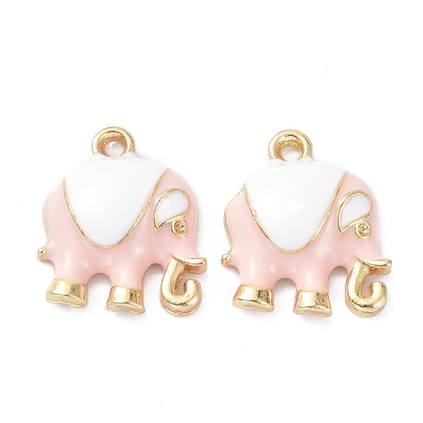 PandaHall Elephant Alloy Enamel Pendants, Light Gold, Pink, 17x14.5x5mm, Hole: 1.6mm Alloy+Enamel Elephant Pink
PandaHall Elephant Alloy Enamel Pendants, Light Gold, Pink, 17x14.5x5mm, Hole: 1.6mm Alloy+Enamel Elephant Pink