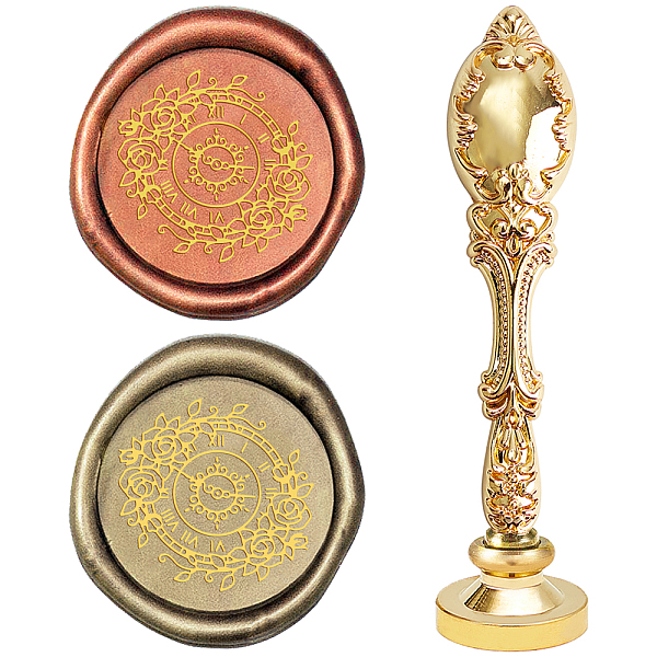 PandaHall DIY Scrapbook, Brass Wax Seal Stamp and Alloy Handles, Clock Pattern, 103mm, Stamps: 2.5x1.45cm Alloy Clock
PandaHall DIY Scrapbook, Brass Wax Seal Stamp and Alloy Handles, Clock Pattern, 103mm, Stamps: 2.5x1.45cm Alloy Clock