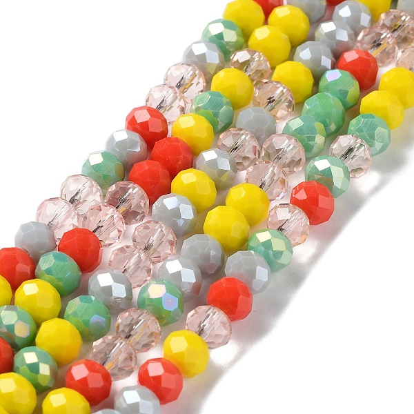 PandaHall Glass Beads Strands, Faceted, Rondelle, Gray, 8x6mm, Hole: 1mm, about 65~68pcs/strand, 15.7~16.1 inch(40~41cm) Glass Rondelle Gray
PandaHall Glass Beads Strands, Faceted, Rondelle, Gray, 8x6mm, Hole: 1mm, about 65~68pcs/strand, 15.7~16.1 inch(40~41cm) Glass Rondelle Gray