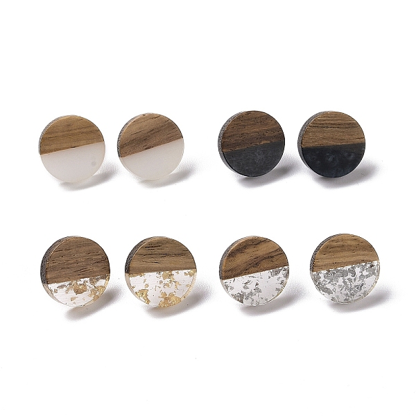 PandaHall Resin & Walnut Wood Flat Round Stud Earrings with 304 Stainless Steel Pin for Women, Mixed Color, 15mm, Pin: 0.6mm Wood Flat Round..., Multicolor
PandaHall Resin & Walnut Wood Flat Round Stud Earrings with 304 Stainless Steel Pin for Women, Mixed Color, 15mm, Pin: 0.6mm Wood Flat Round..., Multicolor