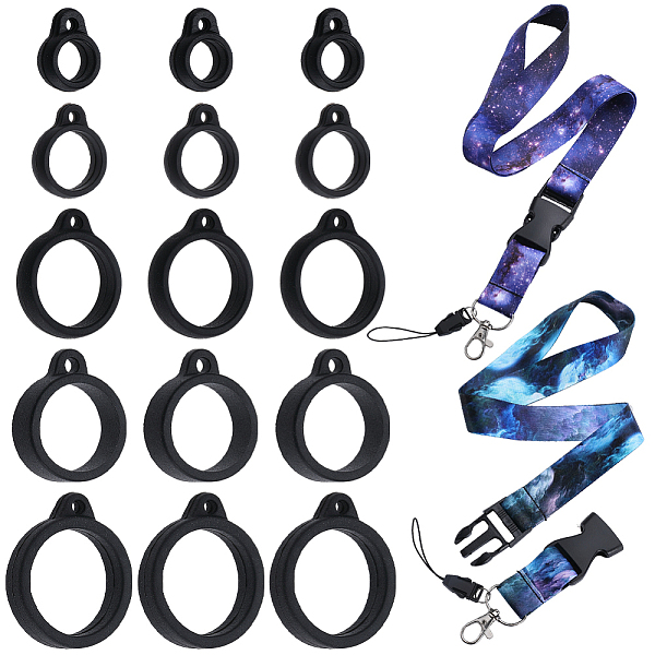 PandaHall GORGECRAFT 42PCS Anti-Lost Necklace Lanyard Set Including 2PCS Anti-Loss Pendant Strap String Holder with 40PCS 8&13&16&18&20mm..., Multicolor
PandaHall GORGECRAFT 42PCS Anti-Lost Necklace Lanyard Set Including 2PCS Anti-Loss Pendant Strap String Holder with 40PCS 8&13&16&18&20mm..., Multicolor