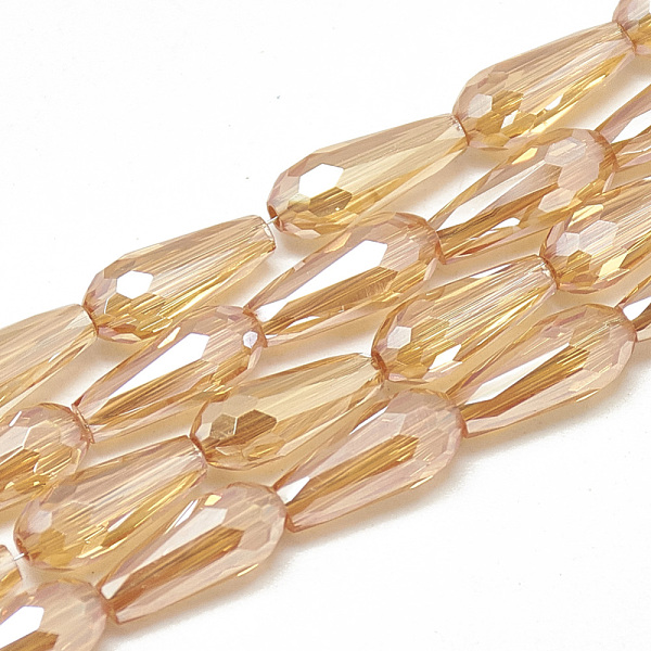 PandaHall Electroplate Glass Beads Strands, Faceted Teardrop, PeachPuff, 9~9.5x4mm, Hole: 1mm, about 72pcs/strand, 25.98 inch Glass Teardrop..., Brown
PandaHall Electroplate Glass Beads Strands, Faceted Teardrop, PeachPuff, 9~9.5x4mm, Hole: 1mm, about 72pcs/strand, 25.98 inch Glass Teardrop..., Brown