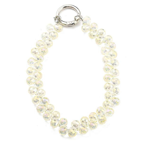 PandaHall Glass Beaded Mobile Straps, Multifunctional Chain, with Iron Spring Gate Ring, Light Yellow, 302~306x14.5mm Glass Teardrop
PandaHall Glass Beaded Mobile Straps, Multifunctional Chain, with Iron Spring Gate Ring, Light Yellow, 302~306x14.5mm Glass Teardrop
