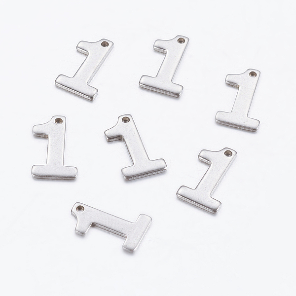 PandaHall 304 Stainless Steel Pendants, Number, Num.1, 11x7x0.7mm, Hole: 0.5mm 304 Stainless Steel Number
PandaHall 304 Stainless Steel Pendants, Number, Num.1, 11x7x0.7mm, Hole: 0.5mm 304 Stainless Steel Number